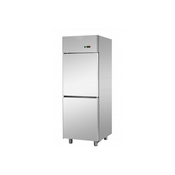 ARMOIRE RÉFRIGÉRÉE MONOBLOC GN 2/1 EN ACIER INOXYDABLE AVEC 2 PORTES