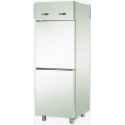 ARMADIO COMBINATO REFRIGERATO GN 2/1 IN ACCIAIO INOX A DOPPIA TEMPERATURA CON 2 SPORTELLI - Temperatura 0 / 10 C