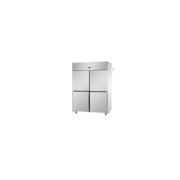 ARMADIO REFRIGERATO GN 2/1 MONOBLOCCO IN ACCIAIO INOX CON 4 SPORTELLI - Temperatura -18 / -22 C