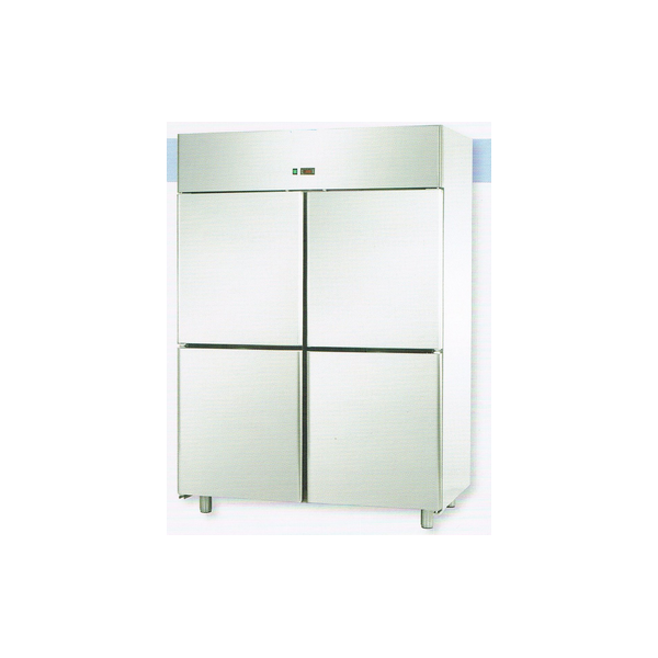 ARMOIRE RÉFRIGÉRÉE MONOBLOC EN ACIER INOXYDABLE À 4 PORTES POUR PLATEAUX 60x40 cm - Température -18 / -22 C ARMOIRE RÉFRIGÉRÉE MONOBLOC EN ACIER INOXYDABLE À 4 PORTES POUR PLATEAUX 60x40 cm - Température -18 / -22 C