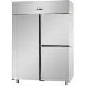 ARMADIO REFRIGERATO MONOBLOCCO IN ACCIAIO INOX CON 1 PORTA E 2 SPORTELLI PER TEGLIE 60x40 cm - Temperatura -18 / -22 C