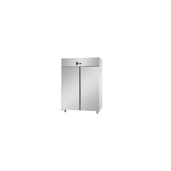 ARMADIO STATICO GN 2/1 IN ACCIAIO INOX CON 2 PORTE - Temperatura 0 / 10 C