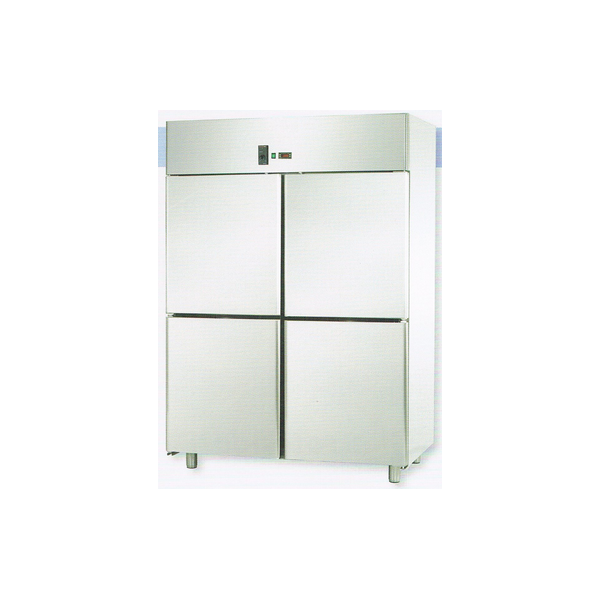 ARMOIRE STATIQUE GN 2/1 EN ACIER INOXYDABLE AVEC 4 PORTES ET DISPOSITION VIANDE - Température 0/10 C ARMOIRE STATIQUE GN 2/1 EN ACIER INOXYDABLE AVEC 4 PORTES ET DISPOSITION VIANDE - Température 0/10 C