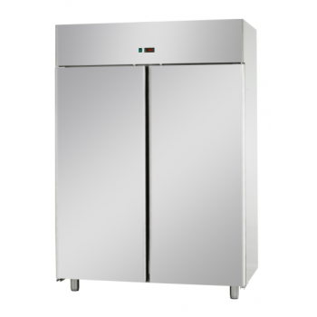 ARMADIO COMBINATO REFRIGERATO GN 2/1 IN ACCIAIO INOX A DOPPIA TEMPERATURA CON 2 PORTE - Temperature 0 / 10 e -18 / -22 C