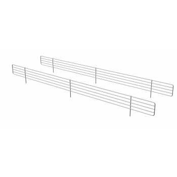 GRILLE DE RETENUE DE PRODUIT PLASTIFIÉE GRISE POUR ACIER INOXYDABLE VULCANO (H 80 mm)