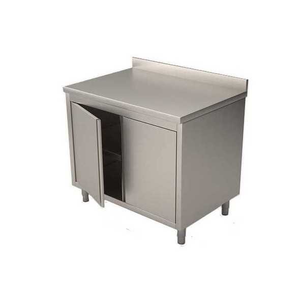 TABLE MEUBLE AVEC PORTES BATTANTES, PROFONDEUR 70 CM, AVEC ÉTAGE