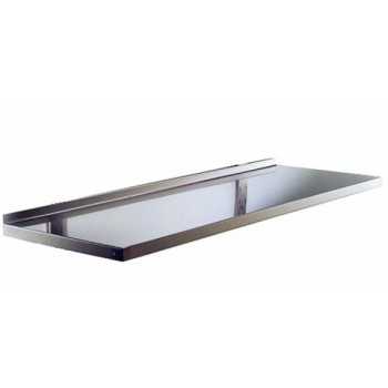 RIPIANO A PARETE LISCIO IN ACCIAIO INOX