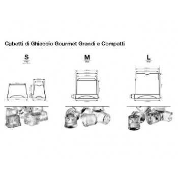 PRODUTTORE DI GHIACCIO A CUBETTI - SCOCCA IN ACCIAIO INOX