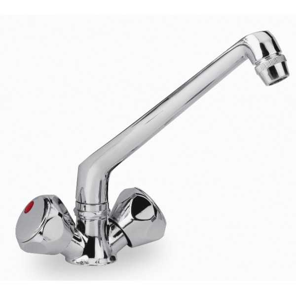 MITIGEUR D'ÉVIER MONOTROU AVEC BEC COULÉ MITIGEUR D'ÉVIER MONOTROU AVEC BEC COULÉ