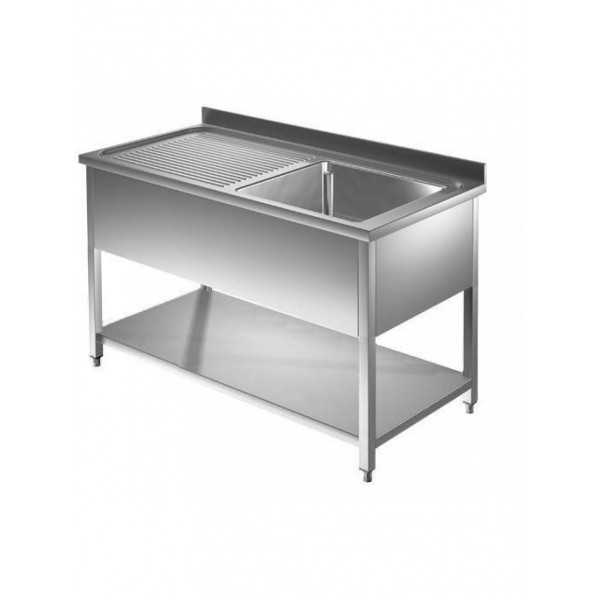 Lavello inox vasca e gocciolatoio h357_46