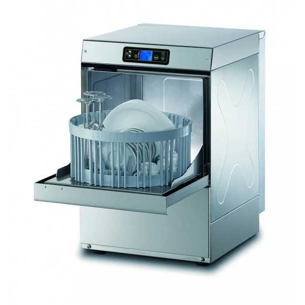 Lavabicchieri elettronica H.66 cm - Cesto tondo 35 cm - Altezza max bicchiere 24 cm - Dosatori detergente e brillantante installati di serie Lavabicchieri elettronica H.66 cm - Cesto tondo 35 cm - Altezza max bicchiere 24 cm - Dosatori detergente e brillantante installati di serie