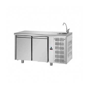 TAVOLO REFRIGERATO GN 1/1 A TEMPERATURA NORMALE CON 2 PORTE