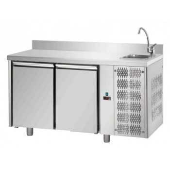 TAVOLO REFRIGERATO GN 1/1 A TEMPERATURA NORMALE CON 2 PORTE