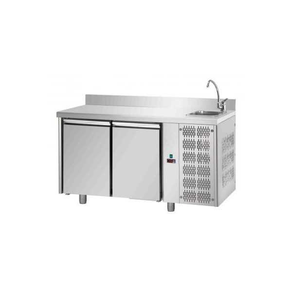 TAVOLO REFRIGERATO GN 1/1 A TEMPERATURA NORMALE CON 2 PORTE