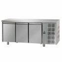 TAVOLO REFRIGERATO GN 1/1 A TEMPERATURA NORMALE CON 3 PORTE E PIANO DI LAVORO