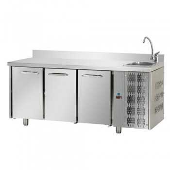 TAVOLO REFRIGERATO GN 1/1 A TEMPERATURA NORMALE CON 3 PORTE