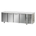 TAVOLO REFRIGERATO GN 1/1 A TEMPERATURA NORMALE CON 4 PORTE SENZA PIANO DI LAVORO