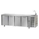 TAVOLO REFRIGERATO GN 1/1 A TEMPERATURA NORMALE CON 4 PORTE