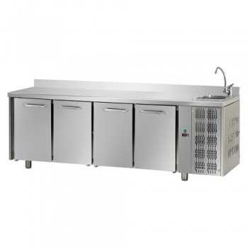 TAVOLO REFRIGERATO GN 1/1 A TEMPERATURA NORMALE CON 4 PORTE