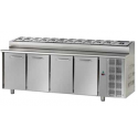 TAVOLO REFRIGERATO SNACK GN 1/1 A TEMPERATURA NORMALE 4 PORTE