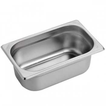 BACINELLE GASTRONORM ACCIAIO INOX AISI 304 GN 1/4 | 26,5 x 16,2 CM