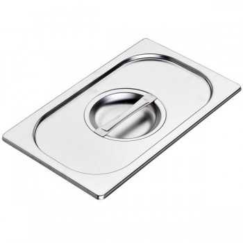 COPERCHIO GASTRONORM ACCIAIO INOX AISI 304 GN 1/4 | 26,5 x 16,2 CM