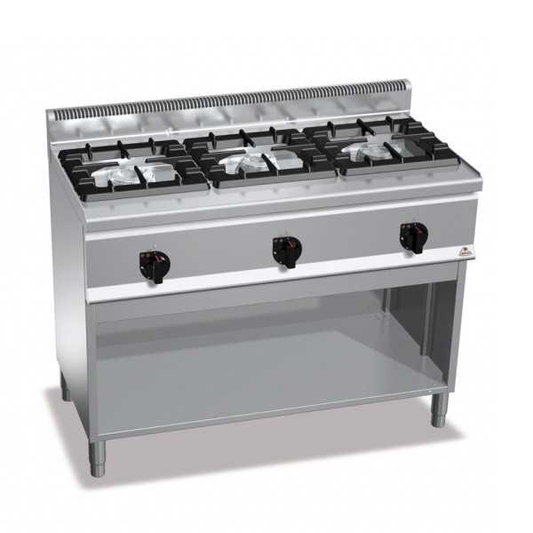 CUISINIÈRE À GAZ 3 FEUX EN LIGNE SUR MEUBLE CUISINIÈRE À GAZ 3 FEUX EN LIGNE SUR MEUBLE