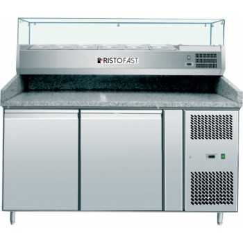 BANCO PIZZA REFRIGERATO VENTILATO 2 PORTE