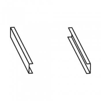 PAIR OF STAINLESS STEEL \'\'C\'\' GUIDES