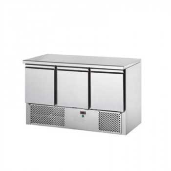 SALADETTE 3 PORTE CON PIANO IN ACCIAIO INOX