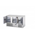 SALADETTE 3 PORTE CON PIANO IN ACCIAIO INOX