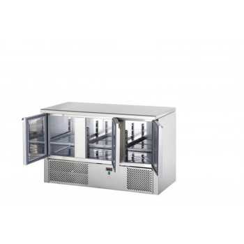 SALADETTE 3 PORTE CON PIANO IN ACCIAIO INOX