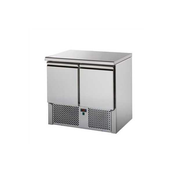 SALADETTE 2 PORTE CON PIANO IN ACCIAIO INOX