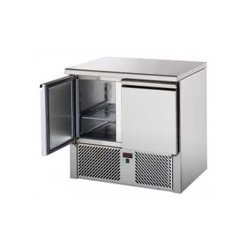 SALADETTE 2 PORTE CON PIANO IN ACCIAIO INOX