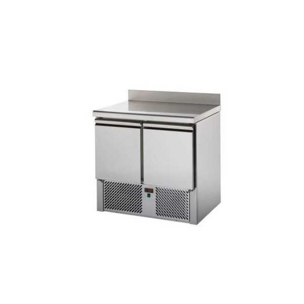 SALADETTE 2 PORTES AVEC DESSUS ET ÉCRAN ARRIÈRE EN ACIER INOXYDABLE