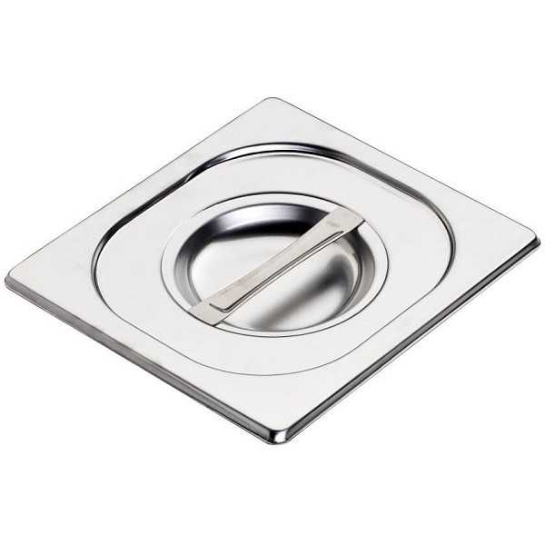 COUVERCLE GASTRONORM EN ACIER INOXYDABLE AISI 304 GN 1/6 (17