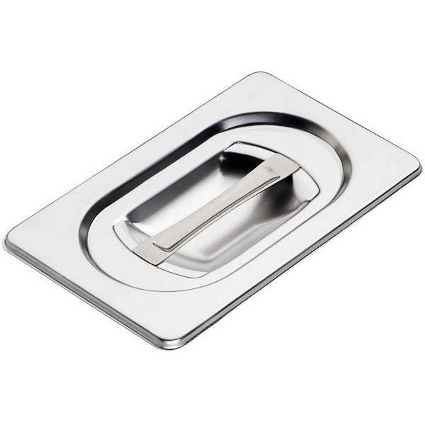 COUVERCLE GASTRONORM EN ACIER INOXYDABLE AISI 304 GN 1/9 (17