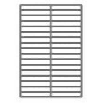 GRIGLIA IN ACCIAIO INOX AISI 304 60x40 cm