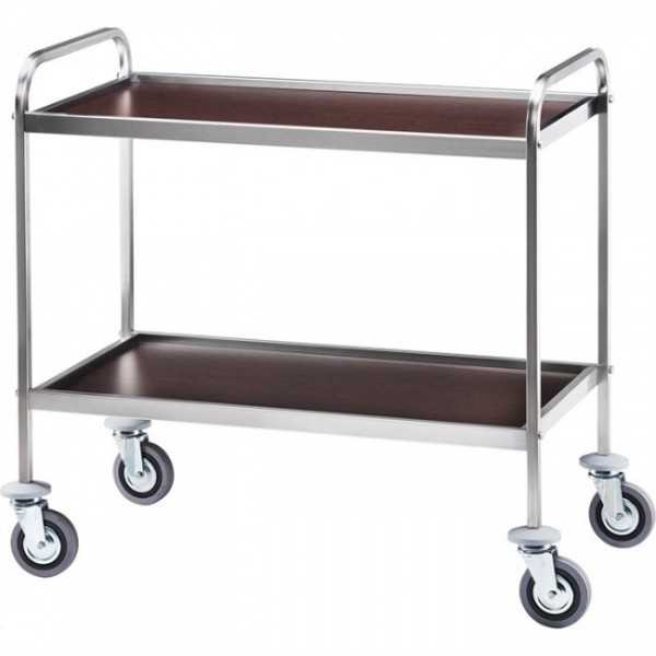 CARRELLO IN ACCIAIO INOX - PIANO NOBILITATO CARRELLO IN ACCIAIO INOX - PIANO NOBILITATO
