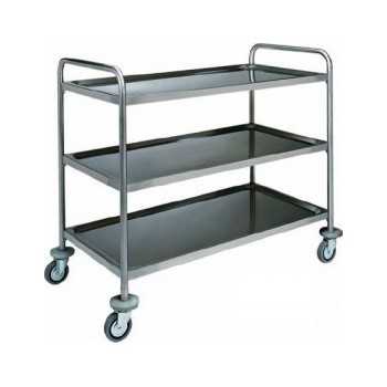 CARRELLO IN ACCIAIO INOX  - 3 PIANI