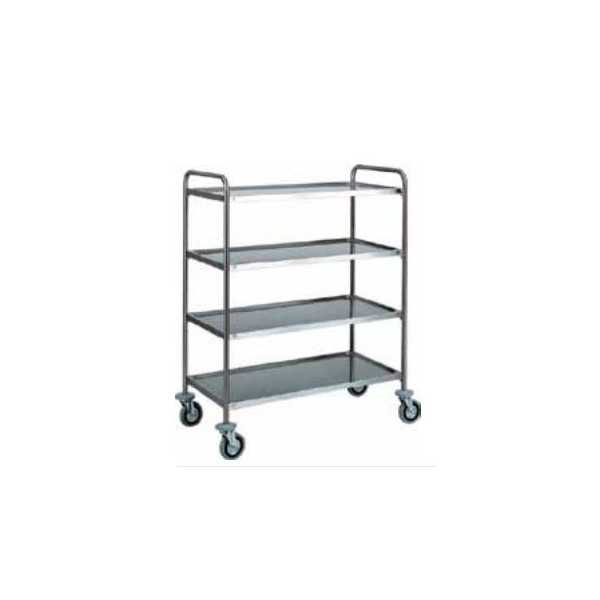 CHARIOT EN ACIER INOXYDABLE - 4 NIVEAUX