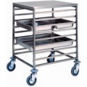 CARRELLO PORTATEGLIE IN ACCIAIO INOX - 8 GN 2/1