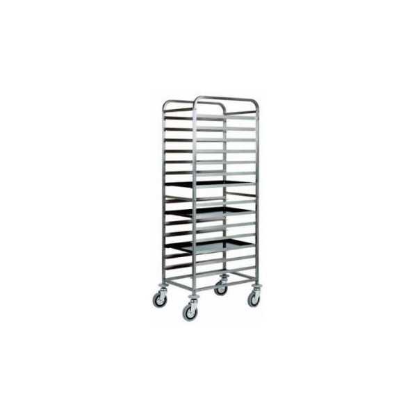 CARRELLO PORTATEGLIE PER PASTICCERIA IN ACCIAIO INOX