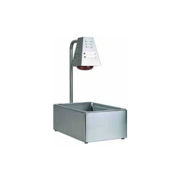 RÉCIPIENT GN AVEC LAMPE INFRAROUGE POUR ASSAISONNER ET CONSERVER LES ALIMENTS FRITS