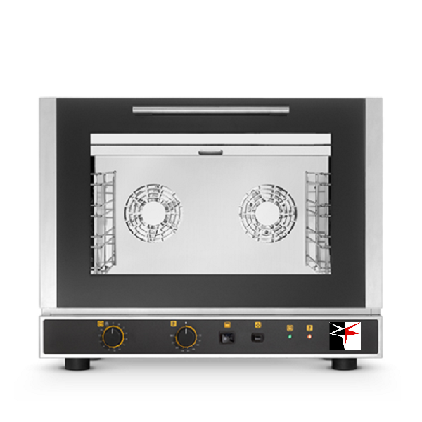 FORNO ELETTRICO VENTILATO A CONVEZIONE CON GRILL E CON UMIDIFICAZIONE - 4  TEGLIE GN 1/1