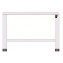 FIXED TABLE IN AISI 430 FOR OVERLAYING 2 OVENS - L.78.5 x P.67 x H.54.1 cm