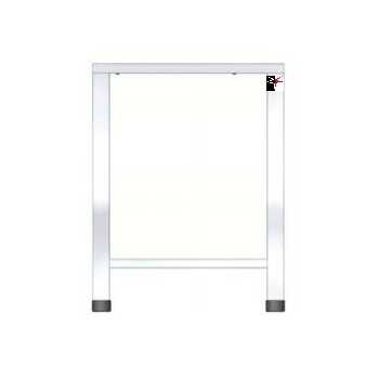 FIXED TABLE IN AISI 430 - L.61 x P.63 x H.79.1 cm