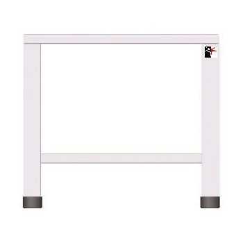 FIXED TABLE IN AISI 430 FOR OVERLAYING 2 OVENS - L.61 x P.63 x H.54.1 cm