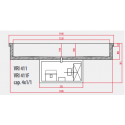 VASCA INOX REFRIGERATA DA INCASSO - 4 VASCHE GN 1/1