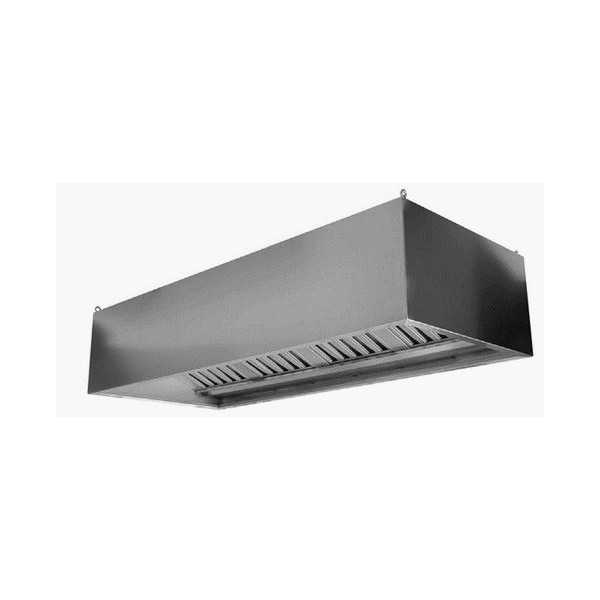 HOTTE MURALE CUBIQUE EN ACIER INOXYDABLE AVEC FILTRES À LABYRINTHE ET MOTEUR - D.70 cm HOTTE MURALE CUBIQUE EN ACIER INOXYDABLE AVEC FILTRES À LABYRINTHE ET MOTEUR - D.70 cm